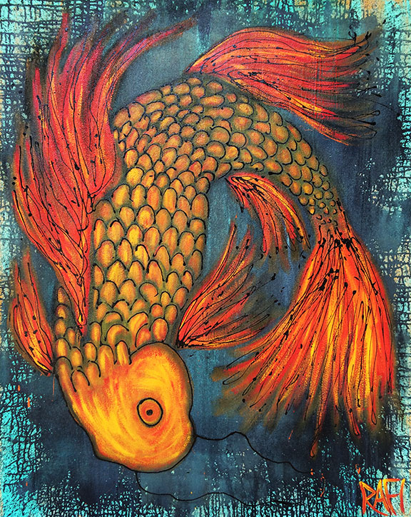 Joy Of Koi Series By Rafi Perez