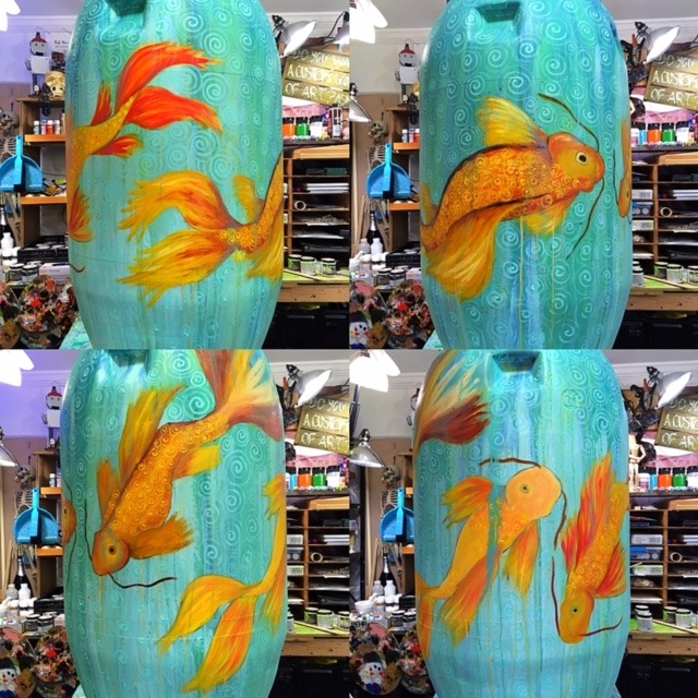Eco Nomic Living Expo Rain Barrel Art