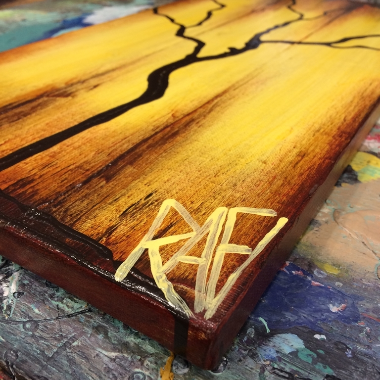 Four Seasons Of Change Tree Paintings On Reclaimed Wood Large 4 Piece By Artist Rafi Perez - Image 25
