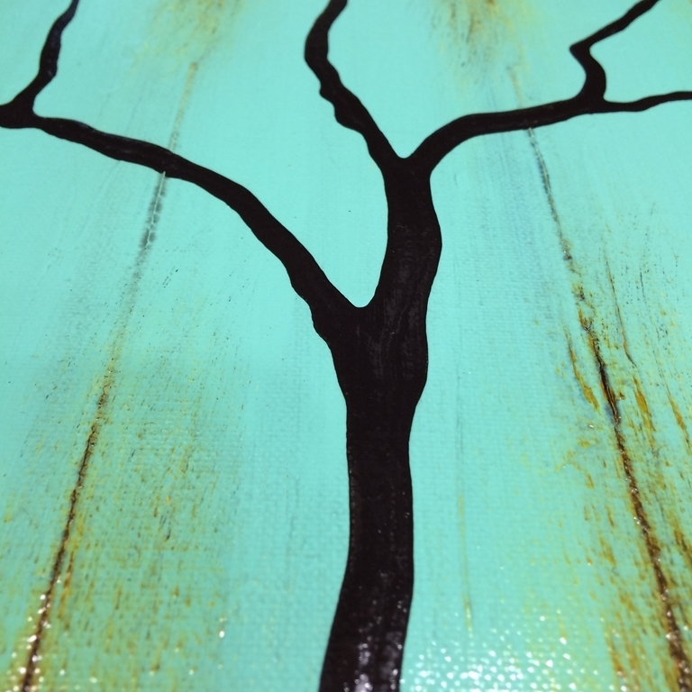Four Seasons Of Change Tree Paintings On Reclaimed Wood Large 4 Piece By Artist Rafi Perez - Image 21