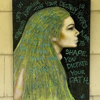 Write Your Story Original Painting By Artist Rafi Perez Mixed Medium On Canvas 24x18
