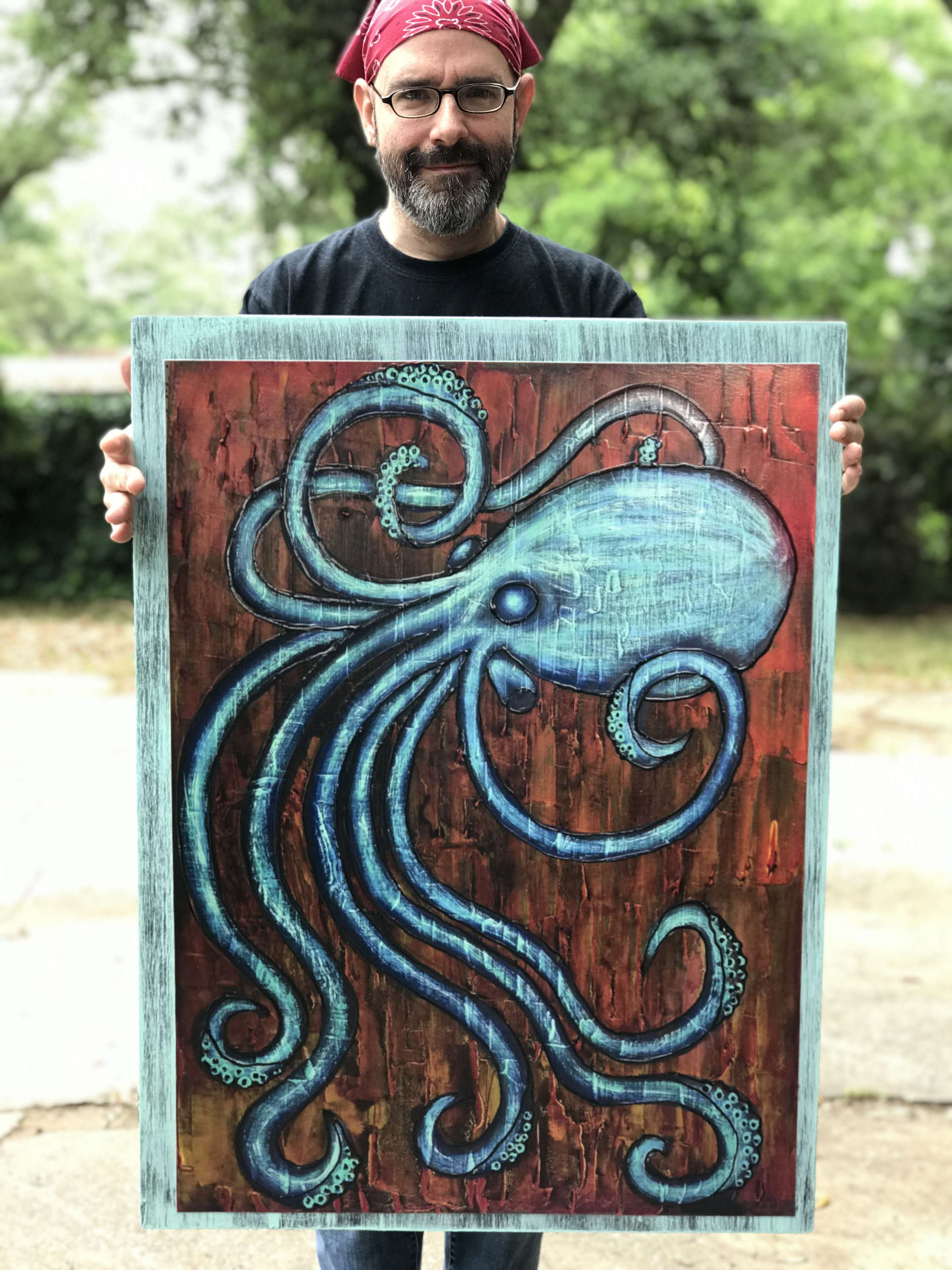 Blue Octo By Rafi Perez