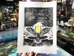 Be The Glow Limited Edition Original Print By Rafi Perez - Inked Etching - Block Print - Hand Crafted Print - Motivational Art