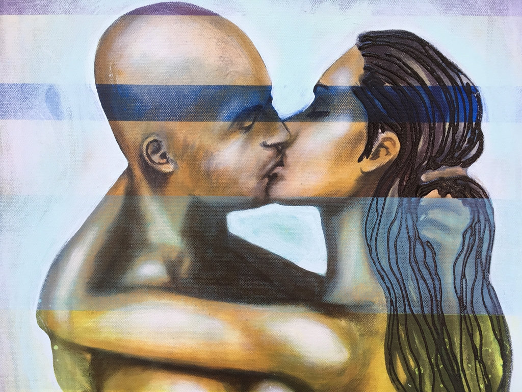 Beyond Physical Original Painting By Artist Rafi Perez Mixed Medium On Canvas 18x24 - Image 2