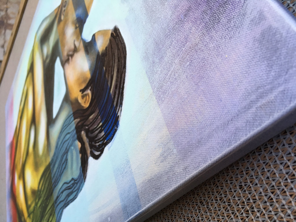 Beyond Physical Original Painting By Artist Rafi Perez Mixed Medium On Canvas 18x24 - Image 3