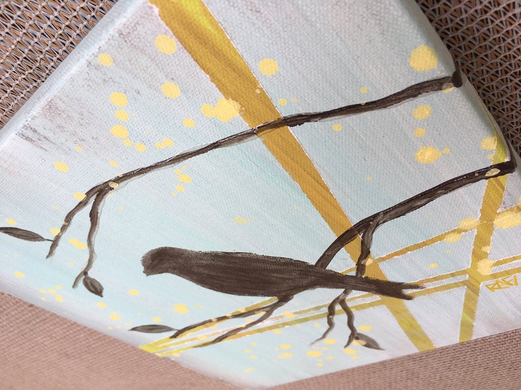 Birds Of The Season Wall Art Series By Artist Rafi Perez Original Art On Gallery Wrapped Canvas - Image 3