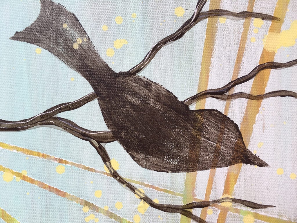 Birds Of The Season Wall Art Series By Artist Rafi Perez Original Art On Gallery Wrapped Canvas - Image 6