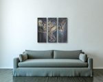 Capable Original Painting By Artist Rafi Perez Mixed Medium On Canvas 36x36 3pcs