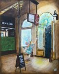 Chasing Fairies Original Painting by Artist Rafi Perez Mixed Medium on Canvas 24X30