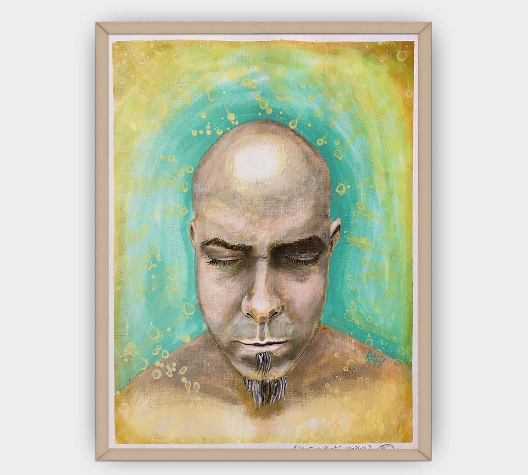 Creative Blast Wall Art By Artist Rafi Perez Original Painting On Paper 11x14 - Image 7