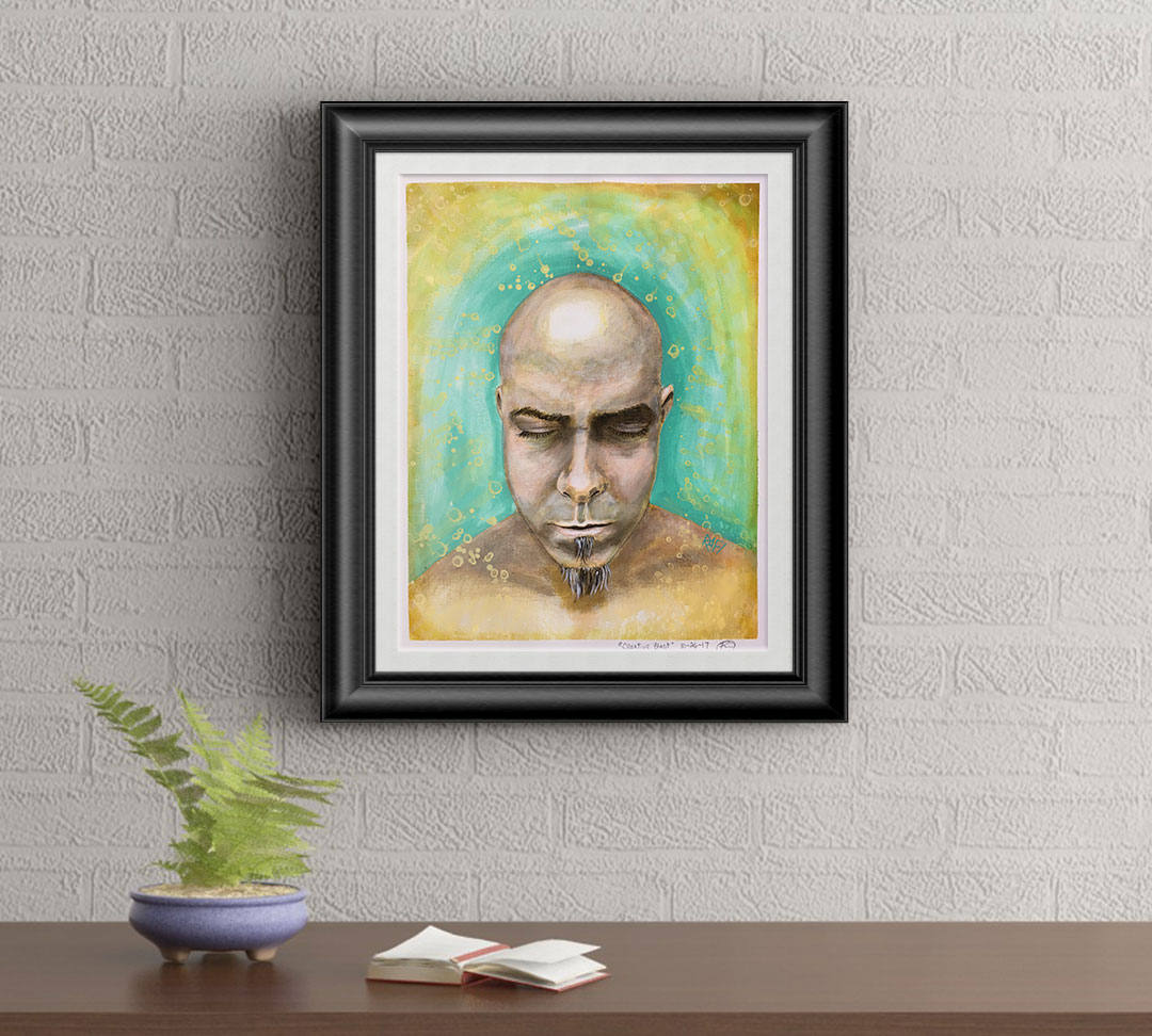 Creative Blast Wall Art By Artist Rafi Perez Original Painting On Paper 11x14 - Image 8