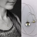 Tiny Hammered Silver Concave Disk Necklace / Sterling Silver / 14k Solid Gold / Mini Gong Necklace