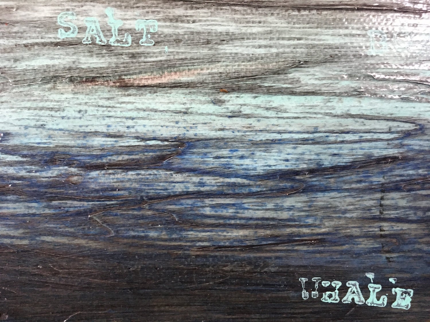 Description Of The Ocean No. 2 Original Painting by Artist Rafi Perez Mixed Medium on Canvas 12X16 - Image 4