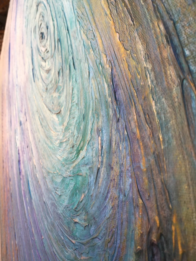 Drop Of Destiny Original Painting By Artist Rafi Perez Mixed Medium On Canvas 24x36 - Image 3