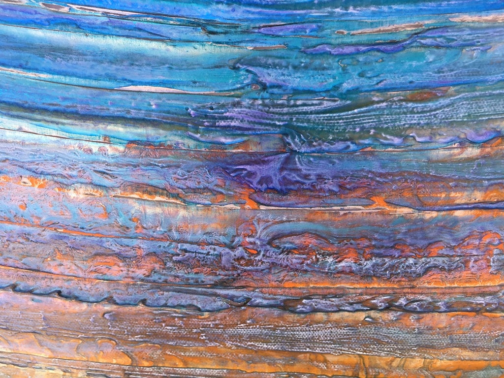Drop Of Destiny Original Painting By Artist Rafi Perez Mixed Medium On Canvas 24x36 - Image 6