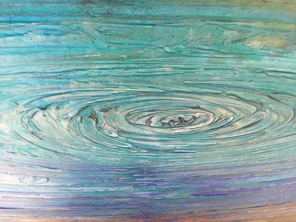 Drop Of Destiny Original Painting By Artist Rafi Perez Mixed Medium On Canvas 24x36 - Image 7