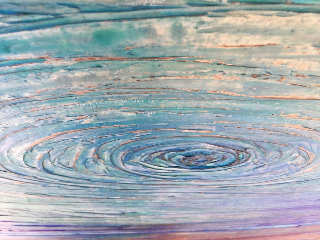 Drop Of Destiny Series Original Painting By Artist Rafi Perez Mixed Medium On Canvas 24x36 - Image 4