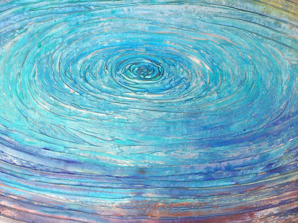 Drop Of Destiny Series Original Painting By Artist Rafi Perez Mixed Medium On Canvas 24x36 - Image 6
