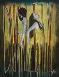 Duality Empowering Art Original Painting By Artist Rafi Perez Mixed Medium On Canvas 18X20