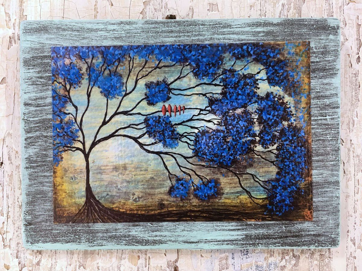 Family Tree Rustic Wall Art By Artist Rafi Perez Original Textured ...