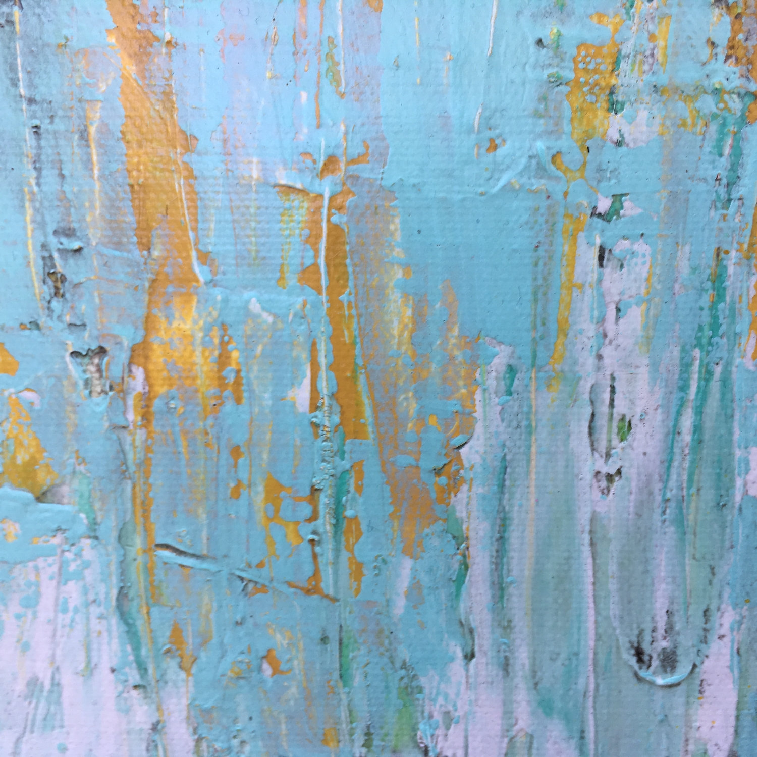 Source Of Happiness Textured Original Painting By Artist Rafi Perez Mixed Medium On Canvas 32x24 - Image 7