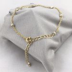 Sparkly Nugget Trail Bracelet / Fine Silver Nuggets / 14k Gold Filled Chain / Adjustable Size