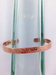 Hammered Copper Cuff Bracelet - Solid Copper - Rustic Men's Women's Cuff - 7-8mm Width - Personalized - Custom Sized - Textured