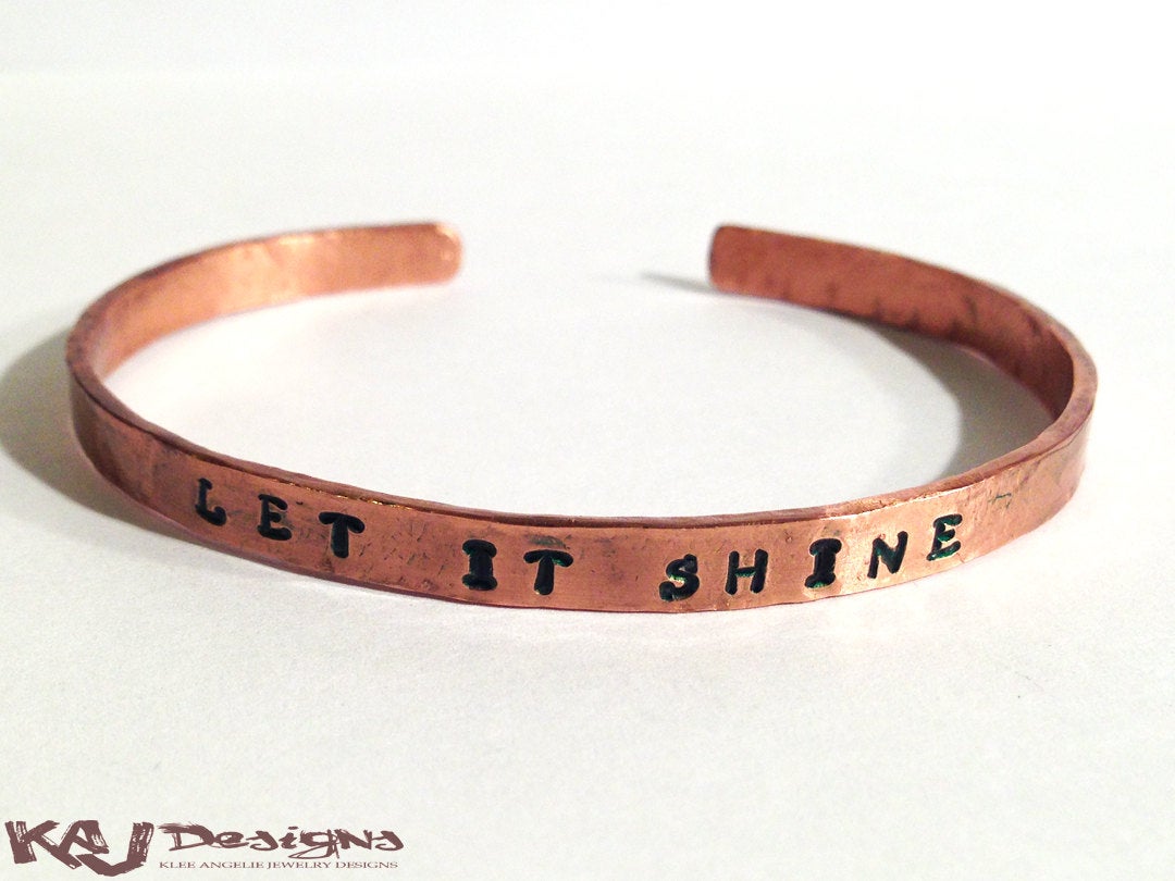 Hammered Copper Cuff Bracelet – Solid Copper – Rustic Minimalist Cuff – 5-6mm Width – Personalized – Custom Sized – Subtle Rustic Texture