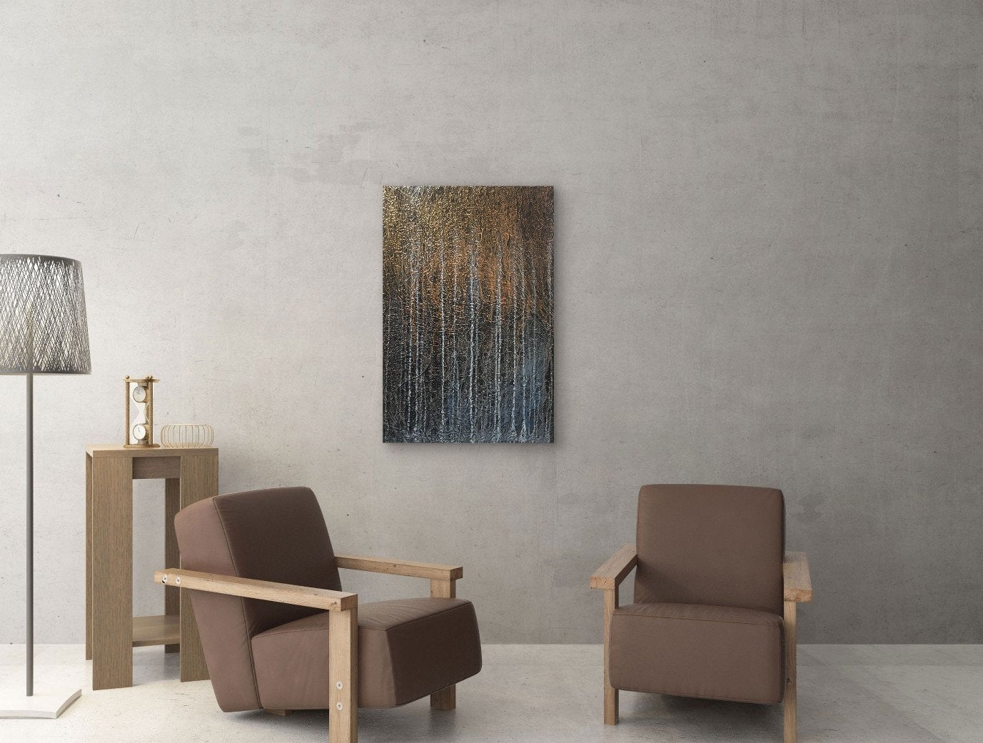 Chaos In Harmony And Peace Original Painting By Artist Rafi Perez Mixed Medium on Canvas 24X36