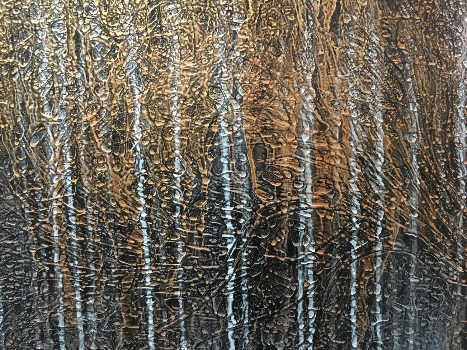 Chaos In Harmony And Peace Original Painting By Artist Rafi Perez Mixed Medium on Canvas 24X36 - Image 5