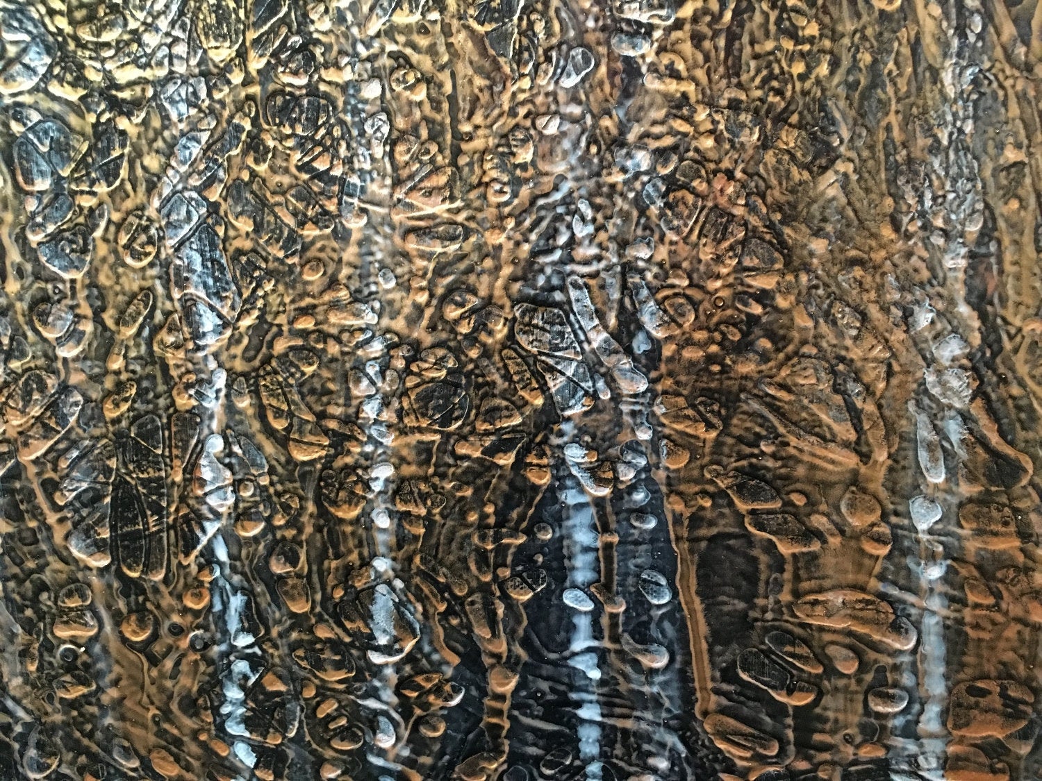 Chaos In Harmony And Peace Original Painting By Artist Rafi Perez Mixed Medium on Canvas 24X36 - Image 6