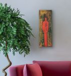 I Am Enough Original Painting Wall Art by artist Rafi Perez on Canvas 8X24