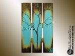 Large Abstract Tree On Reclaimed Wood  - Summer Tree Painting - Seasons Of Change Series