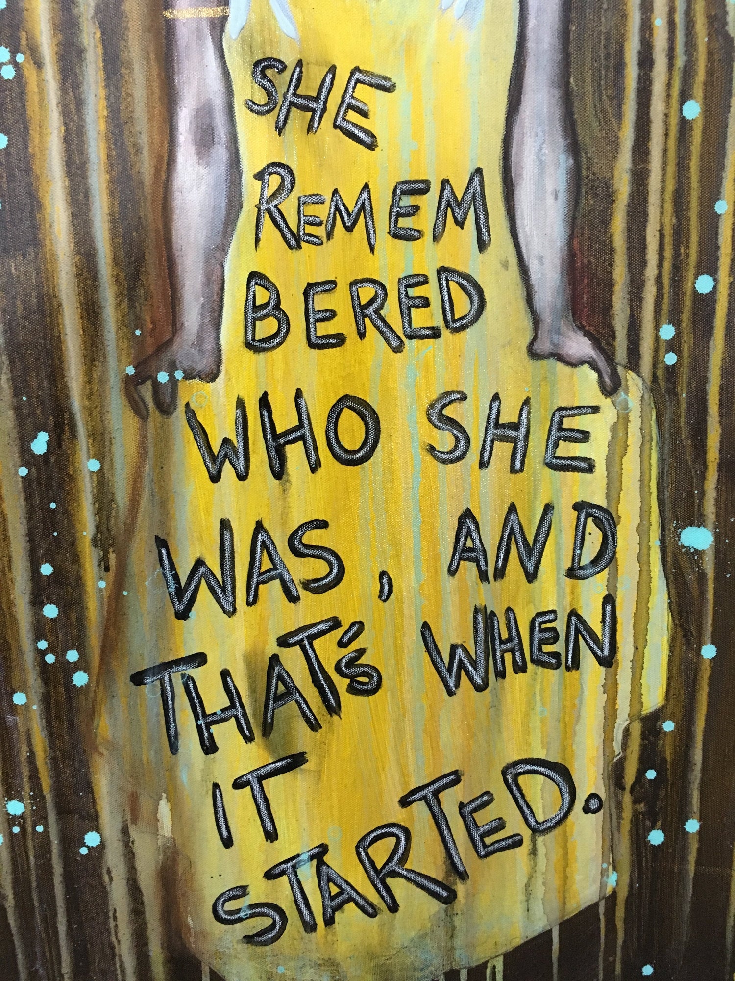Life Empowering Art Original Painting By Artist Rafi Perez Mixed Medium On Canvas 24X36 - Image 7