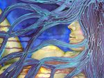 Lilac Abyss Of Truth Original Painting By Artist Rafi Perez Mixed Medium On Gallery Wrapped Canvas
