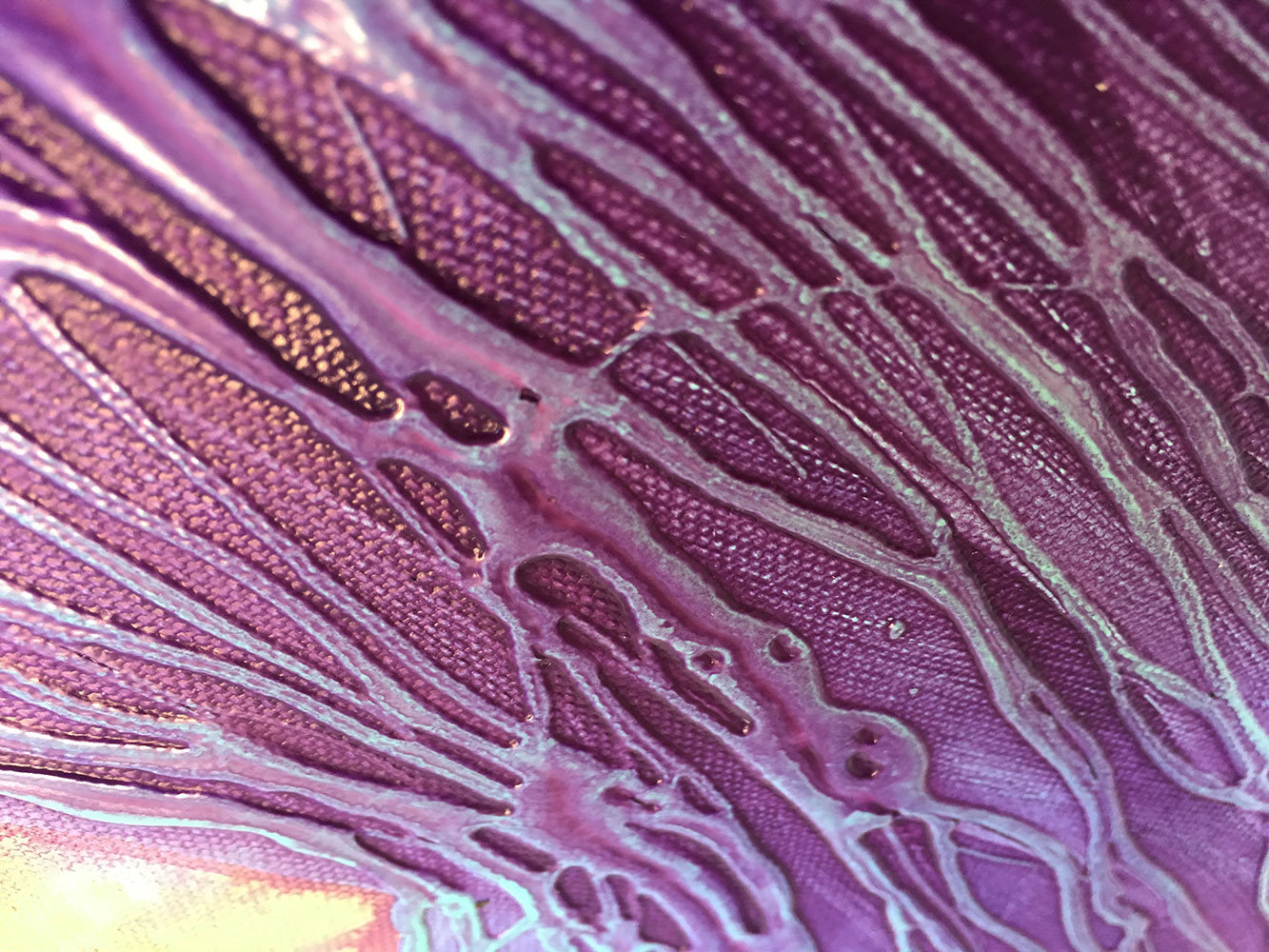 Lilac Abyss Of Truth Original Painting By Artist Rafi Perez Mixed Medium On Gallery Wrapped Canvas - Image 4