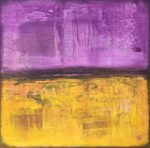 Majestic Horizon Original Painting By Artist Rafi Perez Mixed Medium On Canvas 30x30
