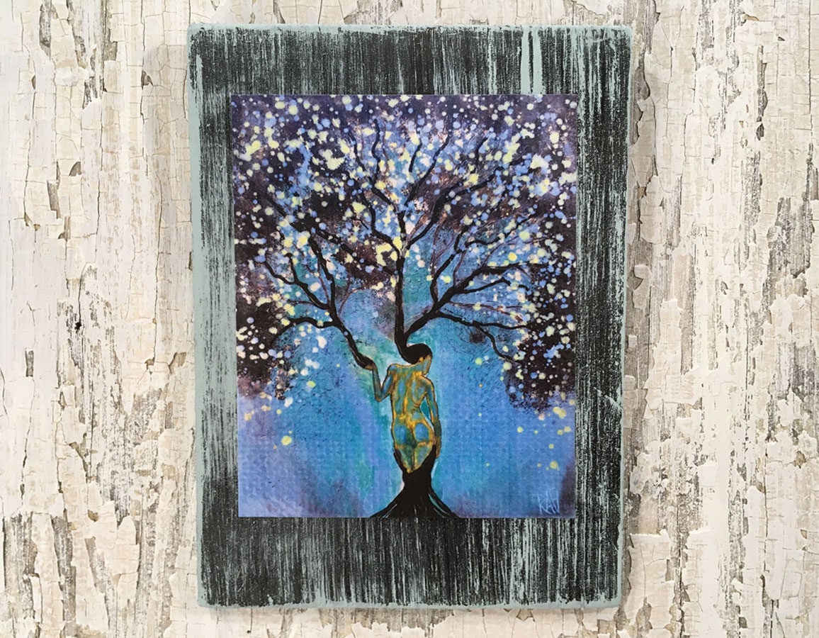 Nature Of Peace Tree Rustic Wall Art By Artist Rafi Perez Original