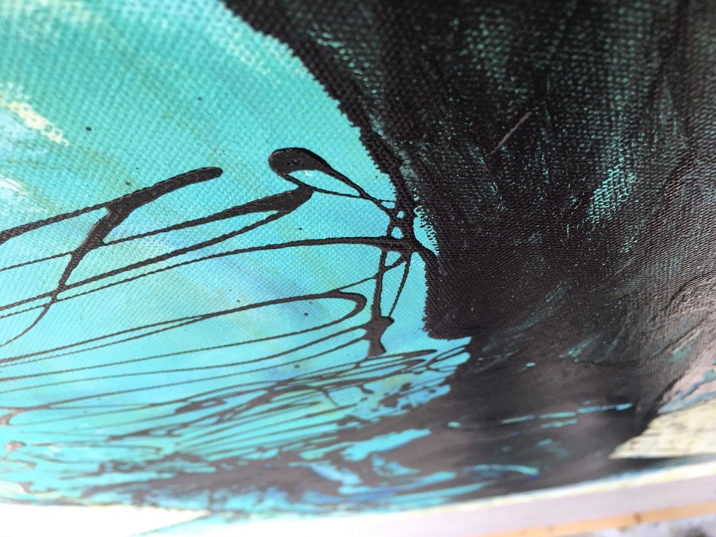 Expressions Of Freedom Art By Artist Rafi Perez Mixed Medium On Canvas 24x30 - Image 7