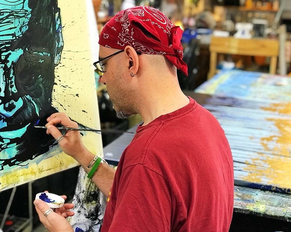 Expressions Of Freedom Art By Artist Rafi Perez Mixed Medium On Canvas 24x30 - Image 9