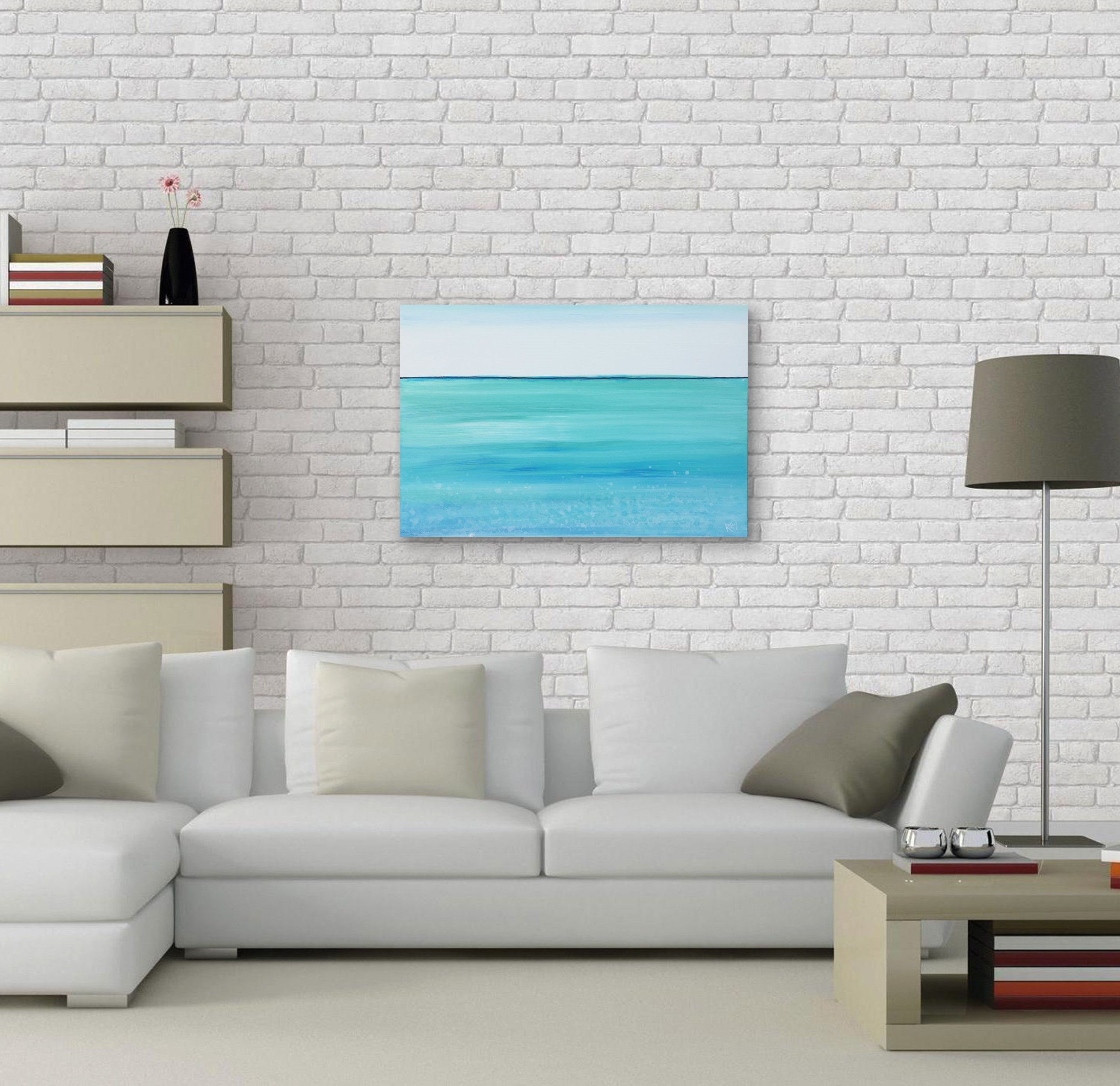 Sea Spray Original Painting By Artist Rafi Perez Mixed Medium On Canvas 24x36