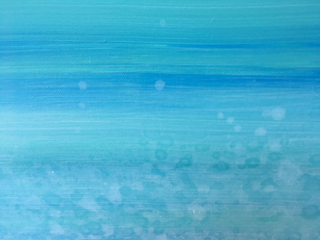 Sea Spray Original Painting By Artist Rafi Perez Mixed Medium On Canvas 24x36 - Image 4