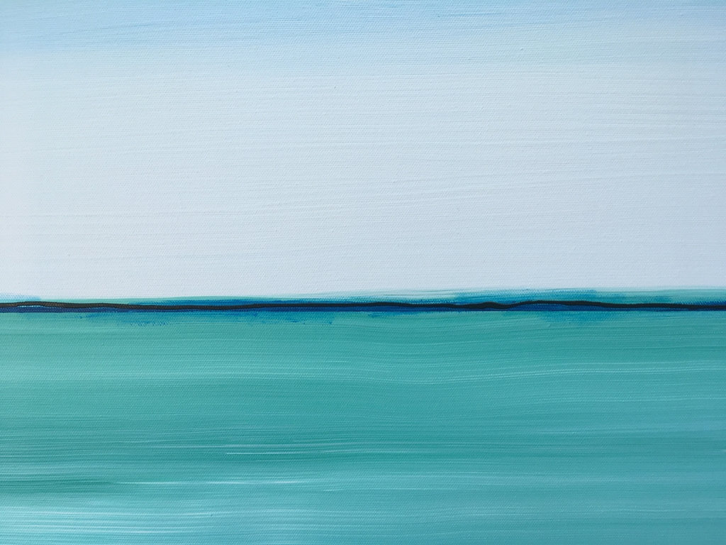 Sea Spray Original Painting By Artist Rafi Perez Mixed Medium On Canvas 24x36 - Image 5