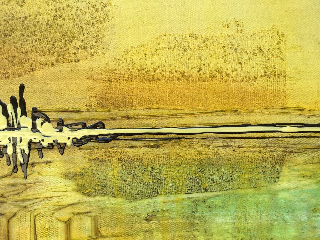 The Mile Of Destiny Original Painting By Artist Rafi Perez Mixed Medium On Canvas 24x36 - Image 3