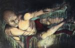 Be Nimble - The Response Of The Light Original Painting By Artist Rafi Perez Mixed Medium On Unstretched Canvas 40x55