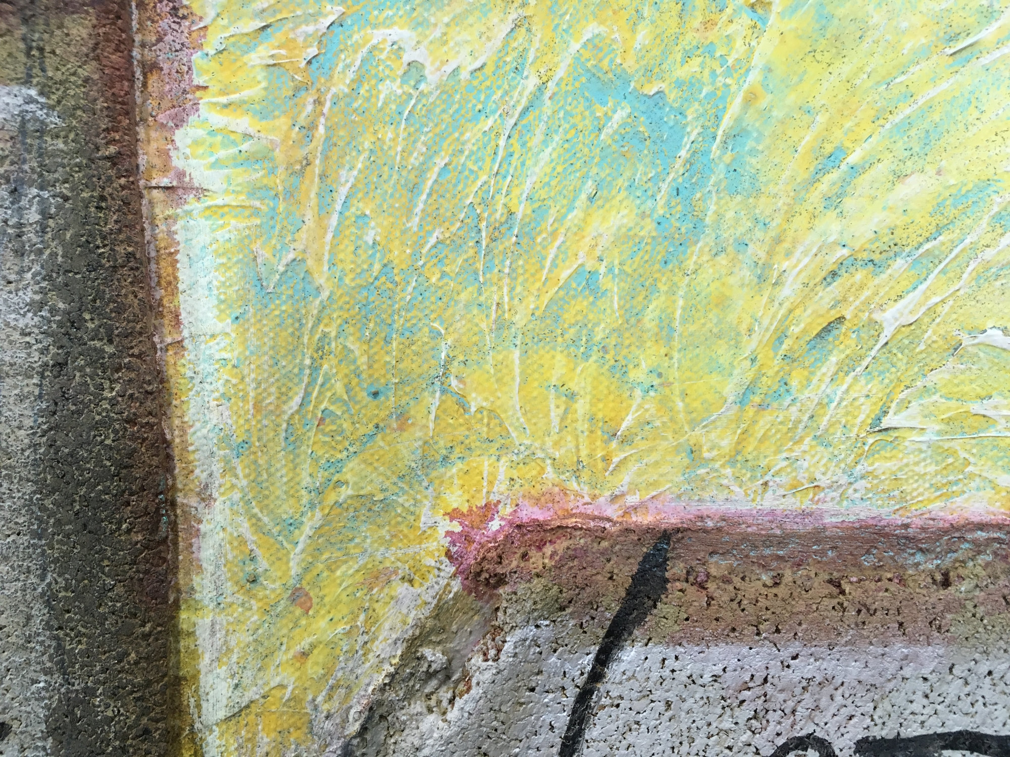 Two Wine Cork Original Painting by Artist Rafi Perez Mixed Medium Textured on Canvas 18X24 - Image 9