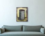 Wine Cork Original Painting By Artist Rafi Perez Mixed Medium Textured On Canvas 24x30