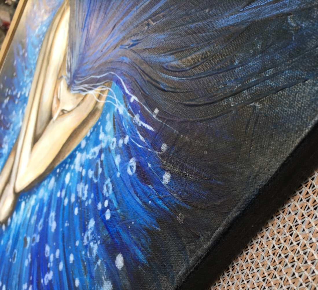 Rising Like A Phoenix Art Original Painting By Artist Rafi Perez Mixed Medium On Canvas 24X30 - Image 5