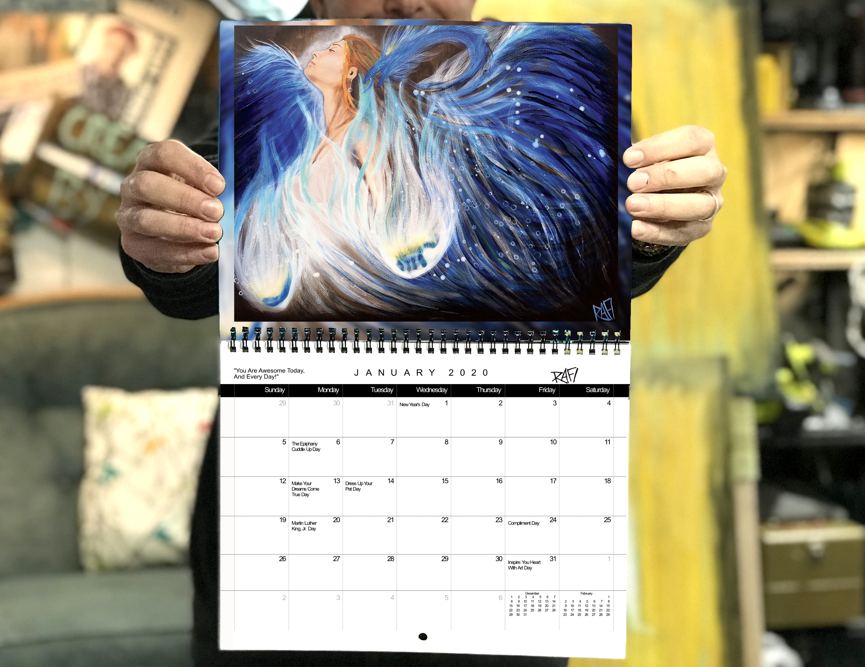 2020 Limited Edition Calendar By Artist Rafi Perez -Wonder And Imagination- Signed By The Artist - Image 7