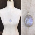 Tree Of Life Necklace - Solid Sterling Silver - Oval Cut Rainbow Moonstone - "In The Still Glow"